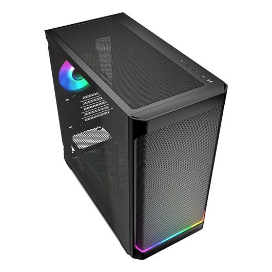 Caja PC Sharkoon MK4W RGB Strip Micro-ATX/Mini-ITX RGB Vidrio Templado Negro