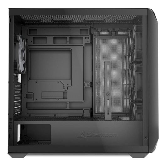 Caja Micro ATX Sharkoon MK3 RGB Cristal Templado 4 Ventiladores USB-C Negra