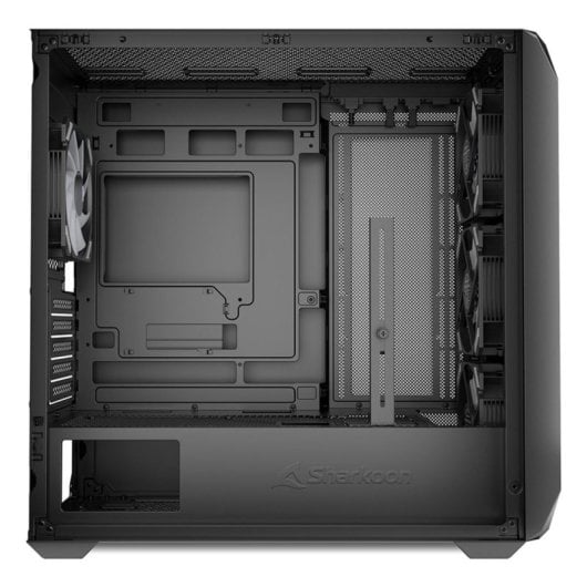 Caja Micro ATX Sharkoon MK3 RGB Cristal Templado 4 Ventiladores USB-C Negra