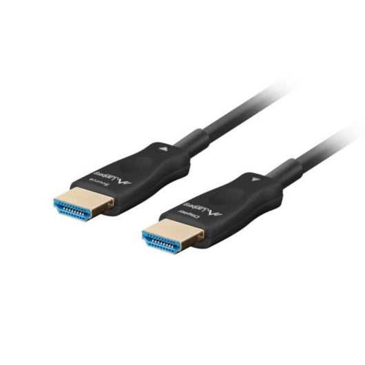 Cable HDMI Lanberg CA-HDMI-30FB-0500-BK 50m 48Gbit/s 2.1 Contactos Oro Negro