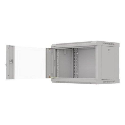 Bastidor de pared Lanberg WF03-5306-10S 6U 60kg Bloqueo teclado Rieles rack Gris
