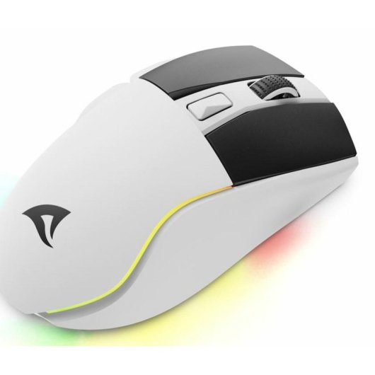 Ratón Sharkoon inalámbrico 6400 DPI RGB base carga dual modo PTFE PBT SGM50W