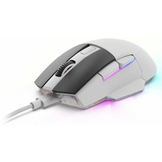 Ratón Sharkoon inalámbrico 6400 DPI RGB base carga dual modo PTFE PBT SGM50W