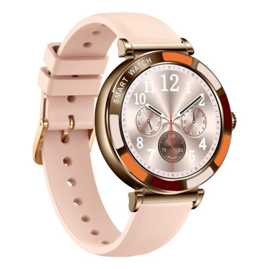 Smartwatch Trevi T-FIT 245 L Bluetooth pantalla 1.27" IPS táctil banda rosa