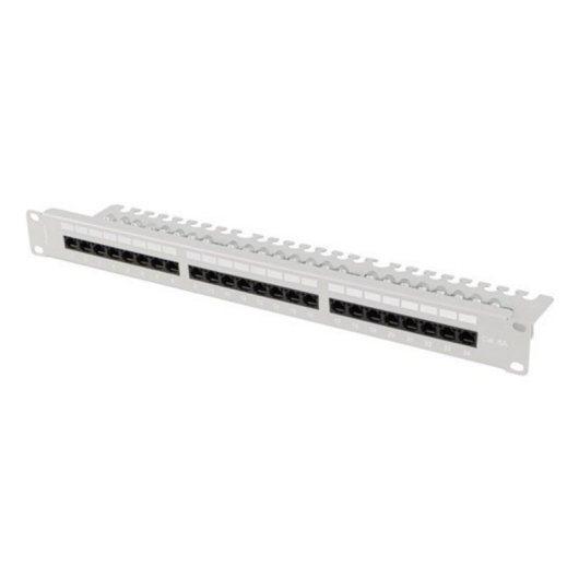 Panel de parcheo Lanberg PPUA-1124-S Cat6a 24 puertos 1U acero gris 0,2dB