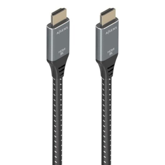 Cavo HDMI 2.1 Aisens A150-0878 Ultra Alta Velocità 8K@60Hz 48Gbps 10m Grigio/Nero