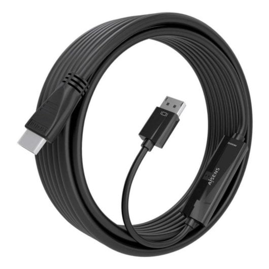 Cable conversor DisplayPort Aisens A125-0896 5m 4K@60Hz HDMI Macho Premium Unidireccional Negro