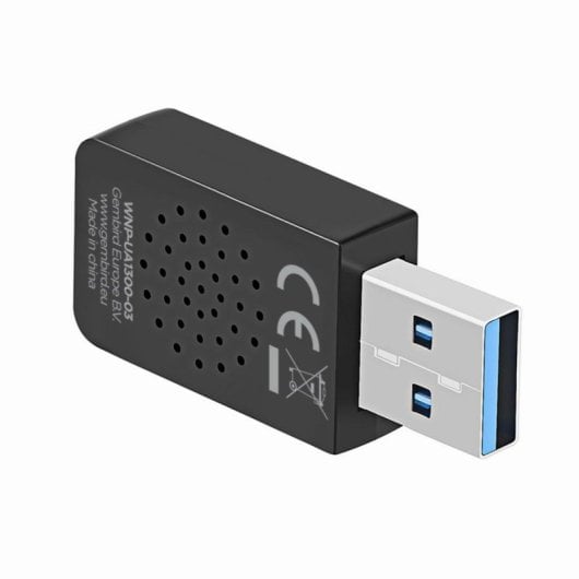 Adaptador USB WiFi Gembird AC1300 Dual Band USB 3.0 867 Mbps 2x2 Negro