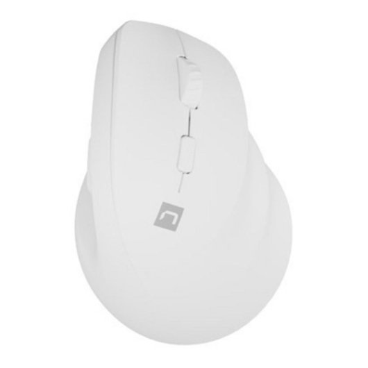 Ratón Natec inalámbrico vertical 2400 DPI RF Wireless + Bluetooth blanco