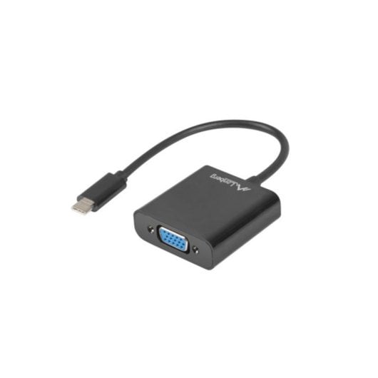 Adapter Lanberg AD-UC-VG-01 Full HD 1920x1200 Schwarz ABS Gehäuse Adapter Lanberg AD-UC-VG-01 Full HD 1920x1200 Schwarz ABS Gehäuse