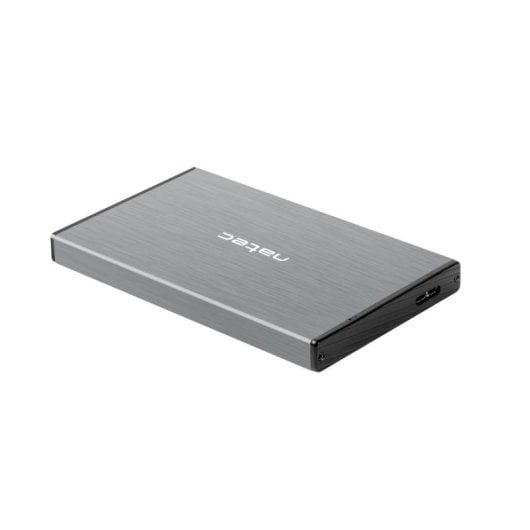 Festplattengehäuse 2.5" SATA III 6 Gbit/s USB MicroUSB Grau Rhino GO