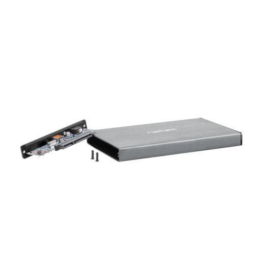 Festplattengehäuse 2.5" SATA III 6 Gbit/s USB MicroUSB Grau Rhino GO