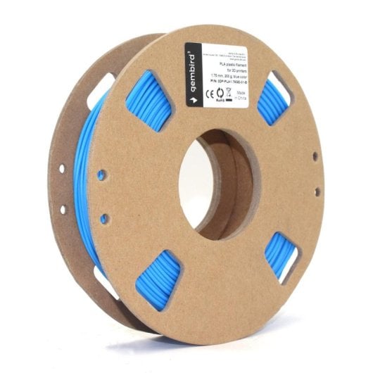 Filamento Gembird 3DP-PLA1.75GE-01-B 1.75mm Azul PLA 330g Alta Precisión Universal