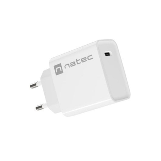 Fuente de Alimentación NATEC 12V Universal Interior Carga Rápida Blanco