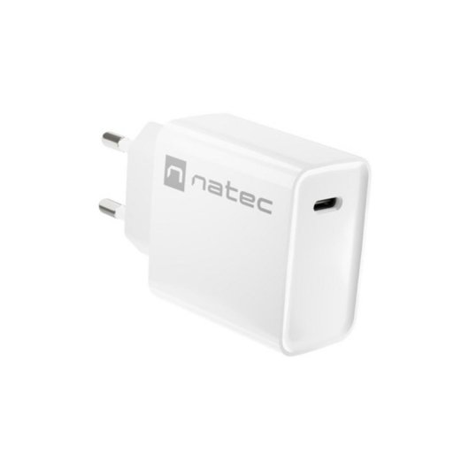 Fuente de Alimentación NATEC 12V Universal Interior Carga Rápida Blanco