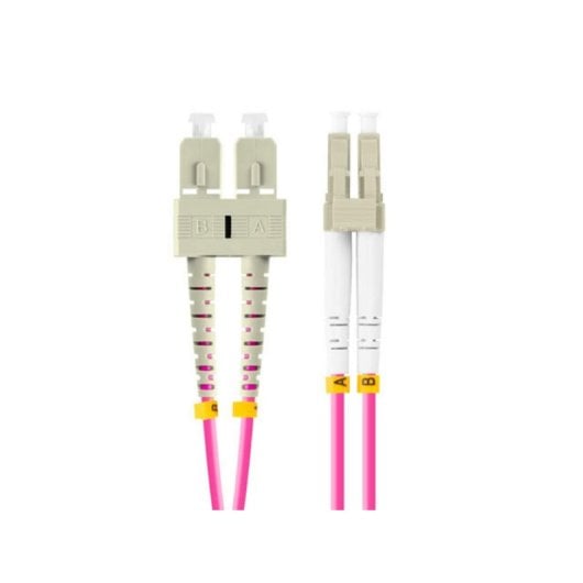 Câble Fibre Optique Lanberg FO-LUSU-MD41-0010-VT LC/SC 1 m OM4 Duplex