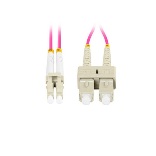 Câble Fibre Optique Lanberg FO-LUSU-MD41-0010-VT LC/SC 1 m OM4 Duplex