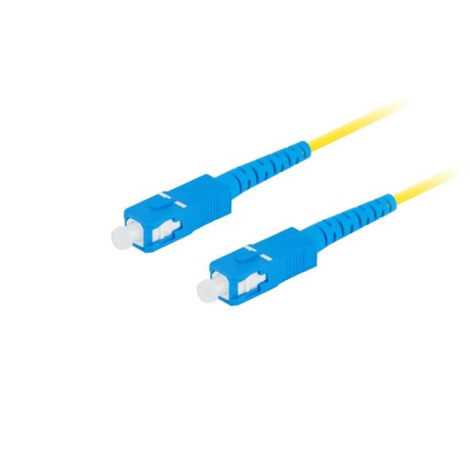 Cable de fibra óptica Lanberg FO-SUSU-SS11-0100-YE 10m G.657.A1 SC-SC monomodo amarillo