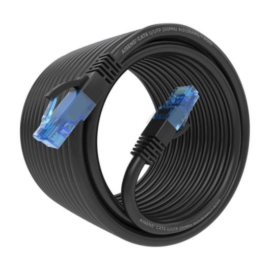 Câble Réseau AISENS A135-0849 7,5m Cat6 UTP AWG26 CCA RJ45 Noir 1000Mbps