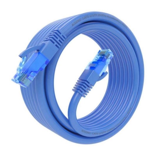 Cable de Red AISENS A135-0804 Cat.6 UTP 5m AWG26 CCA Azul RJ45 1000Mbps