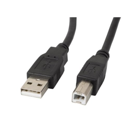 Cable USB Lanberg CA-USBA-11CC-0010-BK 1m USB A a USB B 2.0 0,48Gbps Negro