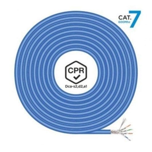 Câble réseau Aisens Cat.7 S/FTP 500m OFC Bleu LSZH
