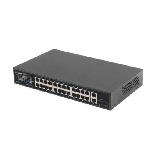 Switch Lanberg RSGE-24P-2GE-2S-360 24 Puertos RJ-45 Ethernet No Administrado