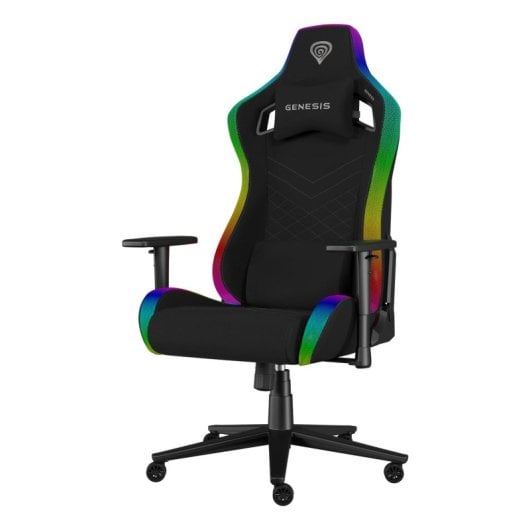 Cadeira Gamer Genesis Trit 660 RGB, 150 kg, Ergonomia, Metal, Apoios de Braços 2D, Retroiluminação
