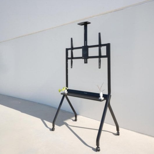 Soporte de Suelo TooQ FS20208M-B 55-100" Acero Ruedas Bloqueo VESA 200x200~900x600 120kg Negro