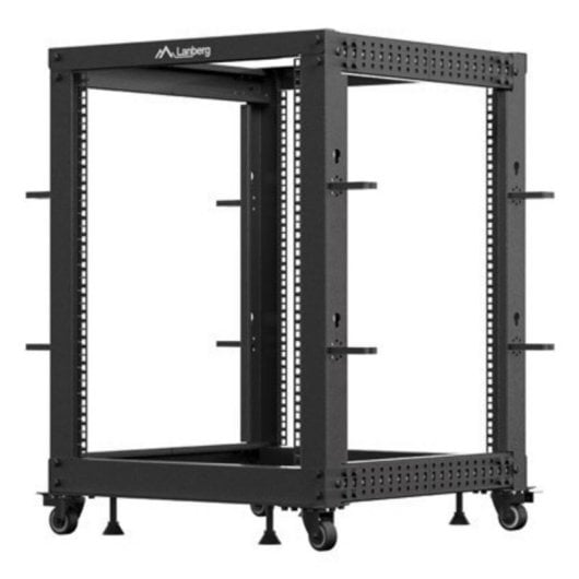 Rack Lanberg OR01-6115-B 15U 600 kg Rieles e Ruote Nero Rack