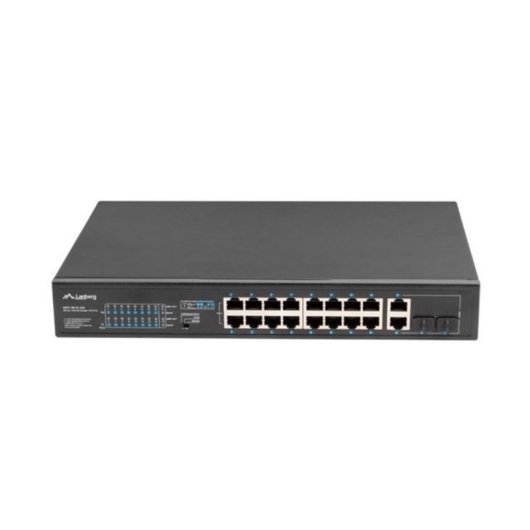Switch Lanberg RSFE-16P-2C-250 18 Puertos 10/100/1000 PoE Rack 1U No Administrado