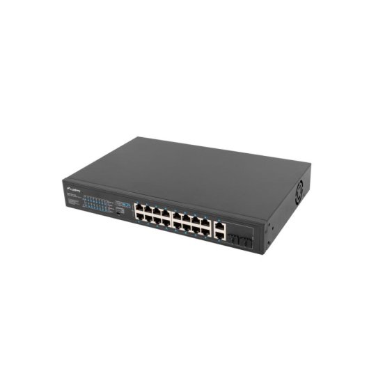 Switch Lanberg RSFE-16P-2C-150 18 Puertos Gigabit PoE Rack 1U No Administrado