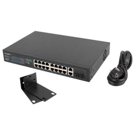 Switch Lanberg RSFE-16P-2C-150 18 Puertos PoE+ 1U No Administrado