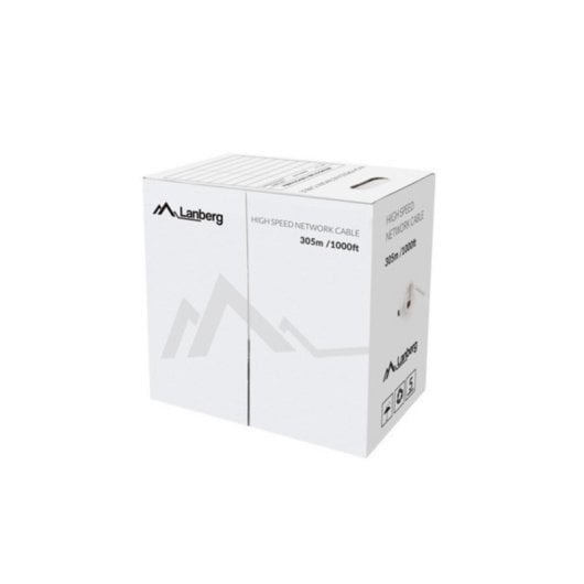 Câble Lanberg LCU5-12CU-0305-Y 305 m Cat5e U/UTP U/UTP Jaune