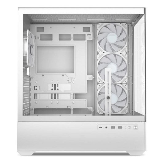 Torre Sharkoon AK6 RGB ATX 4x Ventiladores 9 Slots lateral cristal USB-C Blanco