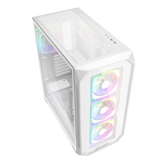 Boîtier Sharkoon AK5G RGB Midi Tower Verre Temperé 4 Ventilateurs RGB Blanc