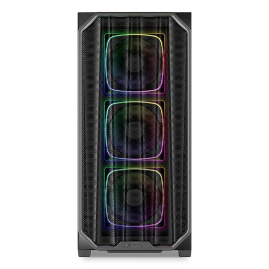 Boîtier Sharkoon AK5M RGB Midi Tower, 4 Ventilateurs PWM RGB, Support ATX