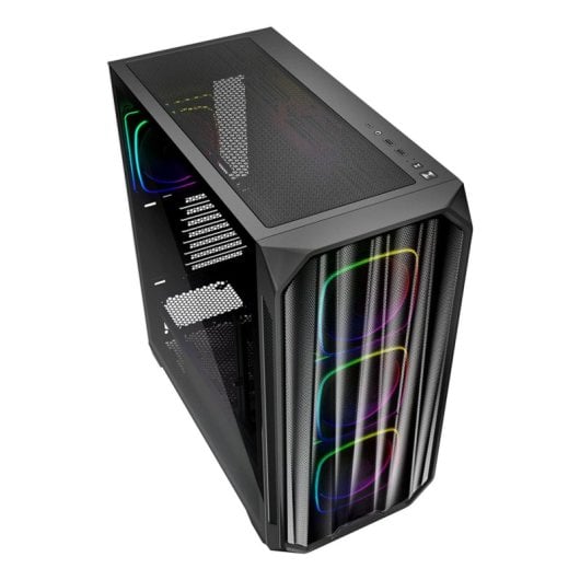 Boîtier Sharkoon AK5M RGB Midi Tower, 4 Ventilateurs PWM RGB, Support ATX