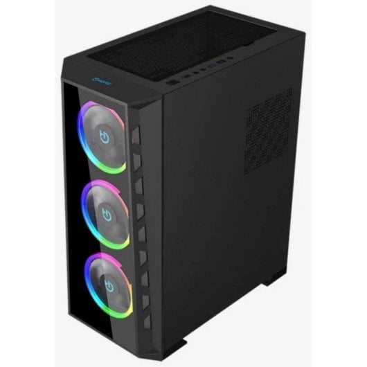 Caja Hiditec MH12 Glass E-ATX ARGB 4 Ventiladores Cristal Templado USB-C Negra