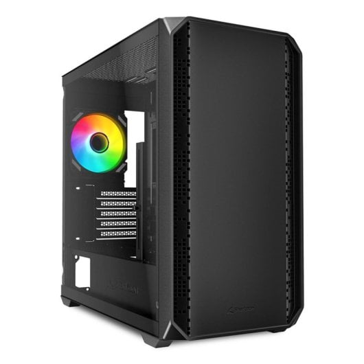 Case Micro Torre Sharkoon MK2 RGB Nero con Ventole RGB Preinstallate e Supporto Radiatore