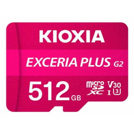 Tarjeta MicroSDXC Kioxia LMPL2M512GG2 512GB Clase 10 UHS-I 100MB/s 90MB/s Rosa