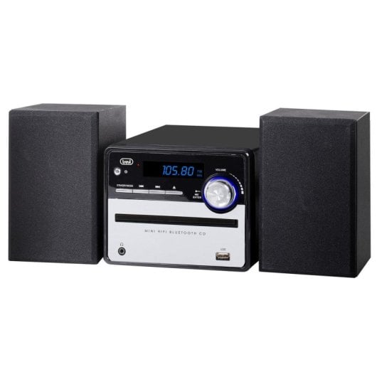 Minicadena Trevi HCX 10F6 20W Negro Plata DAB/DAB+ FM Sintonizador Digital LCD