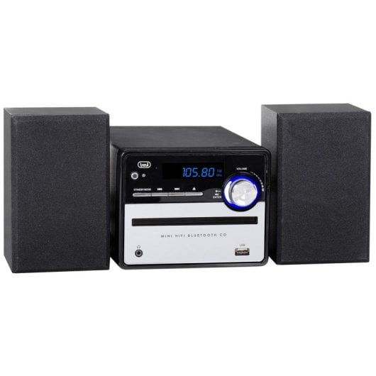 Minicadena Trevi HCX 10F6 20W Negro Plata DAB/DAB+ FM Sintonizador Digital LCD