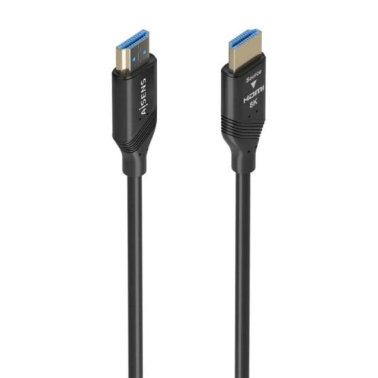 Cable HDMI Aisens A153-0937 8K 60Hz 30m Fibra Óptica+Cobre eARC HDR 48Gbps Negro