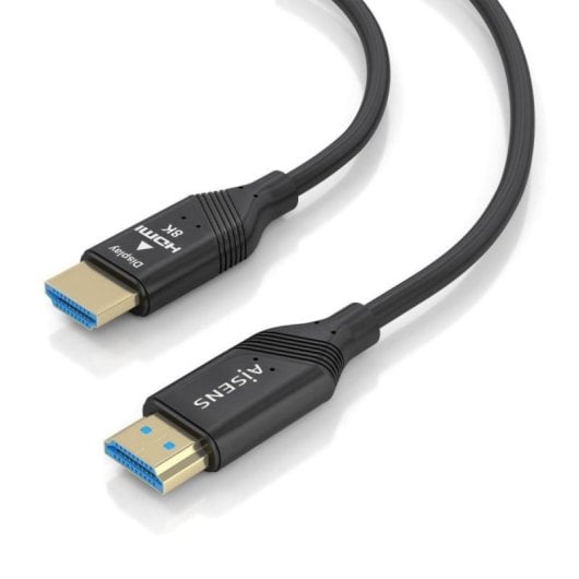 Cable HDMI Aisens A153-0937 8K 60Hz 30m Fibra Óptica+Cobre eARC HDR 48Gbps Negro