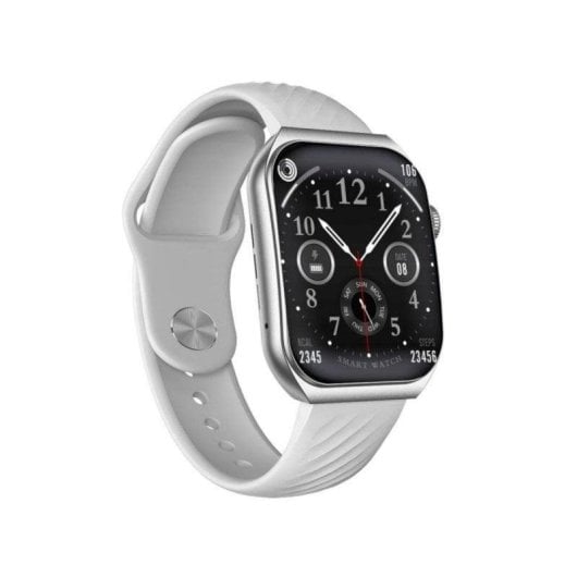 Trevi T-FIT 400 C Bluetooth 50mm AMOLED Silber Weiß IP67 SpO2 Pulsuhr Blutdruckmessung