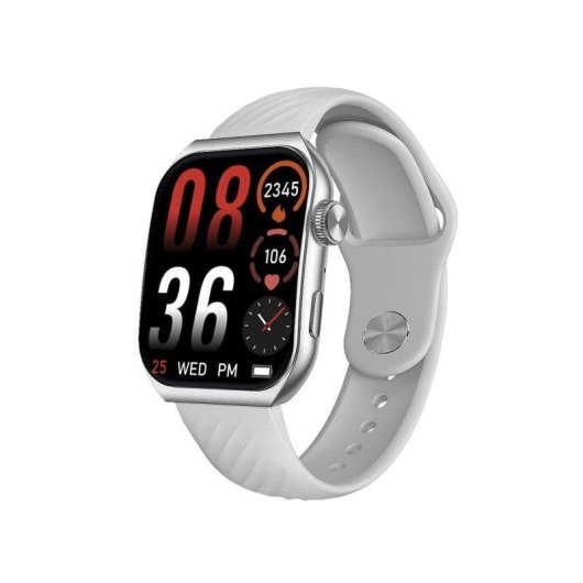 Trevi T-FIT 400 C Bluetooth 50mm AMOLED Silber Weiß IP67 SpO2 Pulsuhr Blutdruckmessung