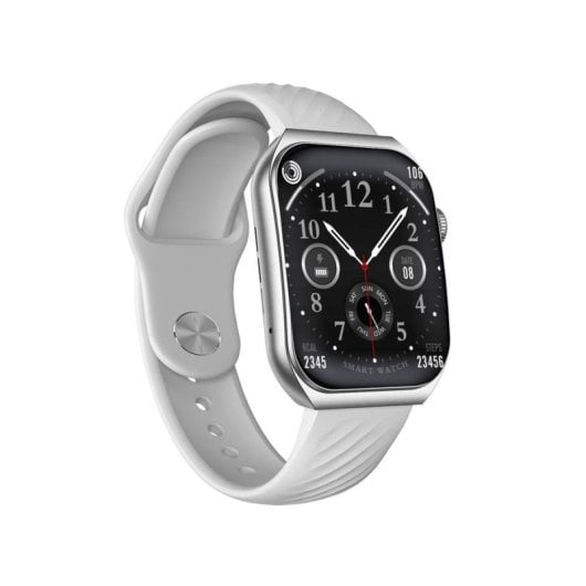 Trevi T-FIT 400 C Bluetooth 50mm AMOLED Silber Weiß IP67 SpO2 Pulsuhr Blutdruckmessung