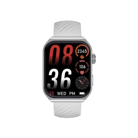 Trevi T-FIT 400 C Bluetooth 50mm AMOLED Silber Weiß IP67 SpO2 Pulsuhr Blutdruckmessung