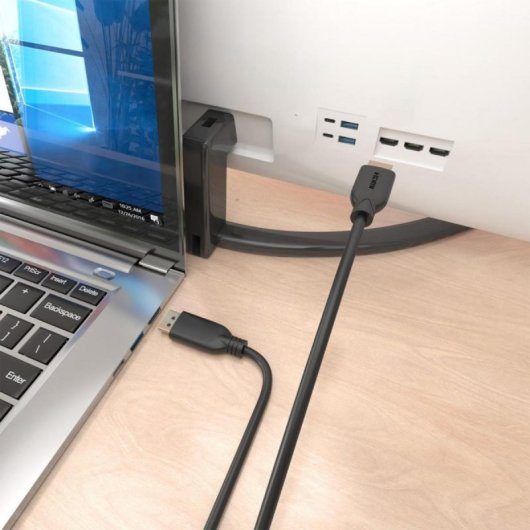 Cable conversor AISENS A125-0922 DisplayPort macho a HDMI 4K@60Hz 10m Negro